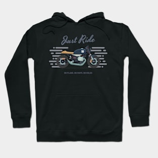 Retro Just Ride Motorcycle Hoodie